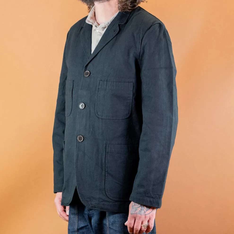 Five Poket Jacket Nebraska Cotton Black