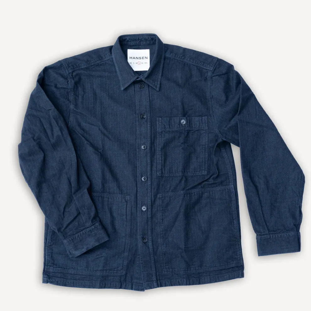Luka Sturdy Overshirt Stormy Blue