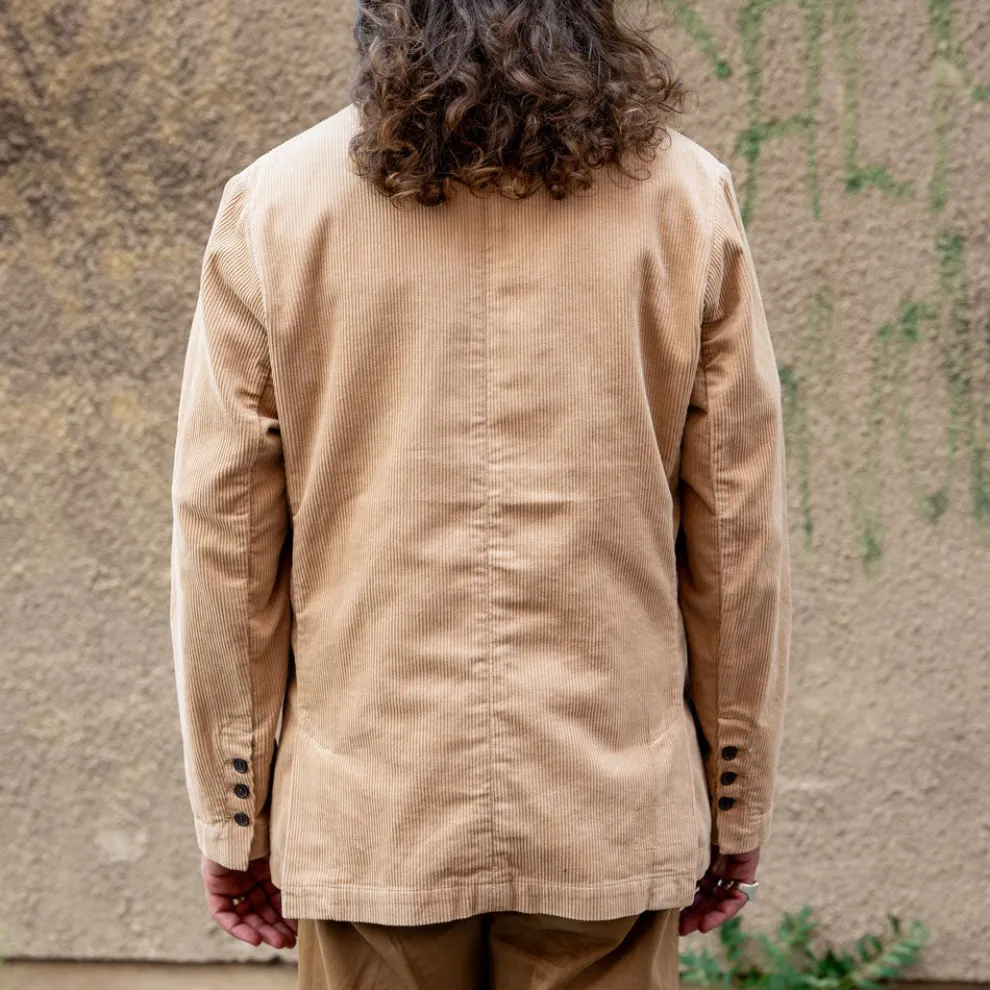 Manor Jacket Cord Fawn
