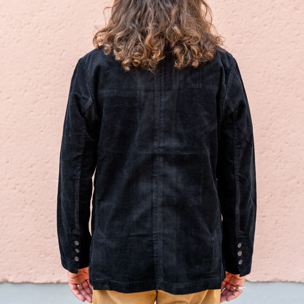 Manor Jacket Cord Black