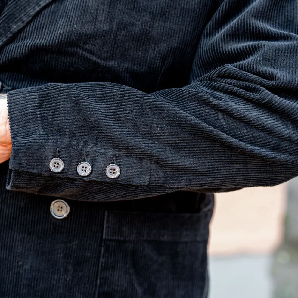 Manor Jacket Cord Black