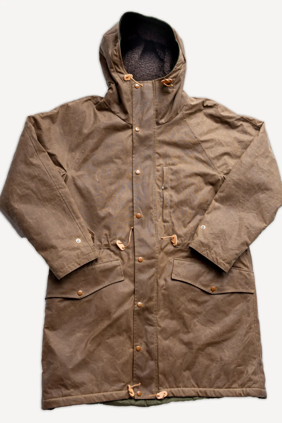 Mountain Parka Waxed Dark Tan