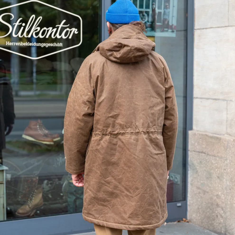 Mountain Parka Waxed Dark Tan