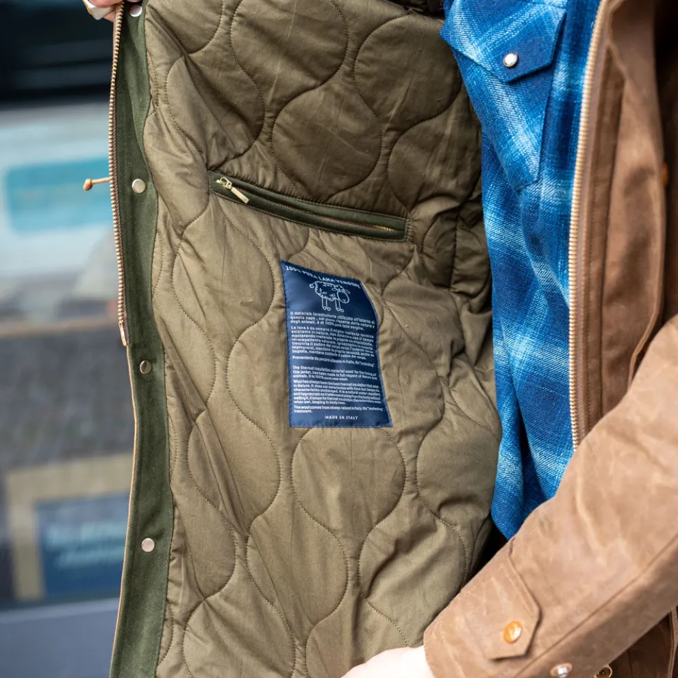 Mountain Parka Waxed Dark Tan