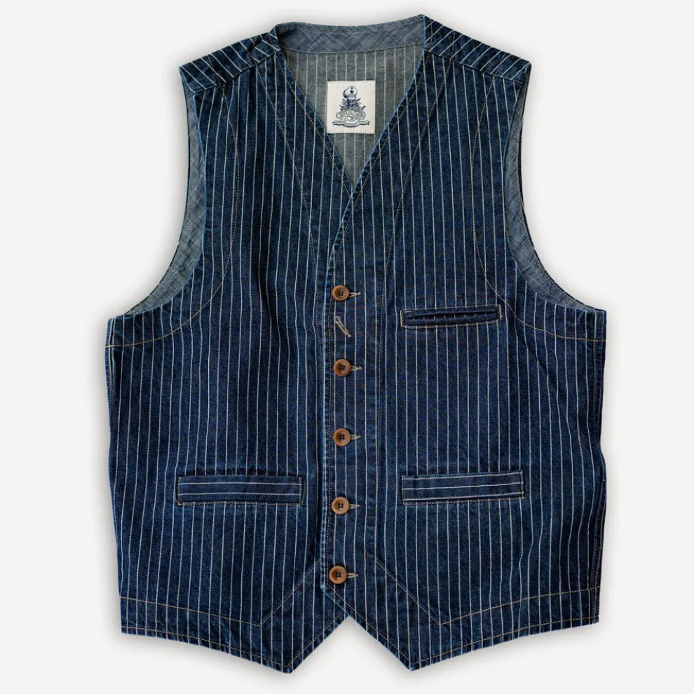 Vest Wabash Denim Indigo Blue