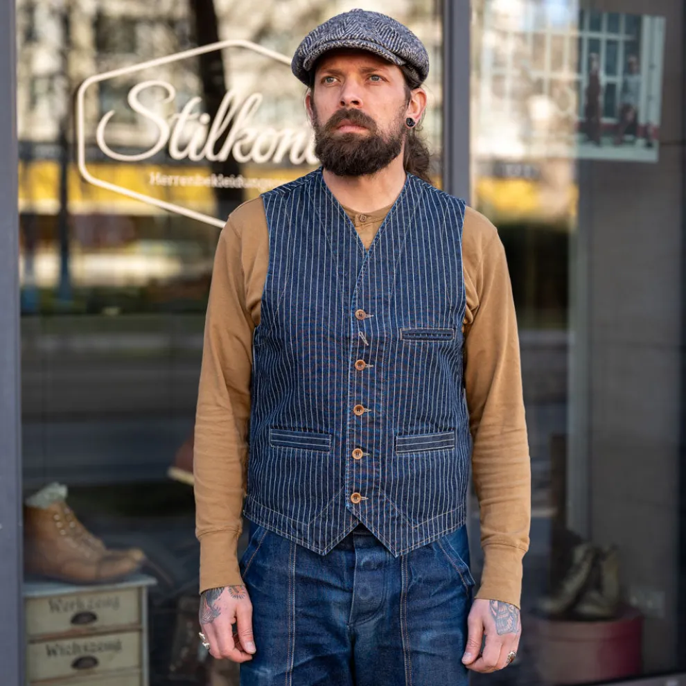 Vest Wabash Denim Indigo Blue